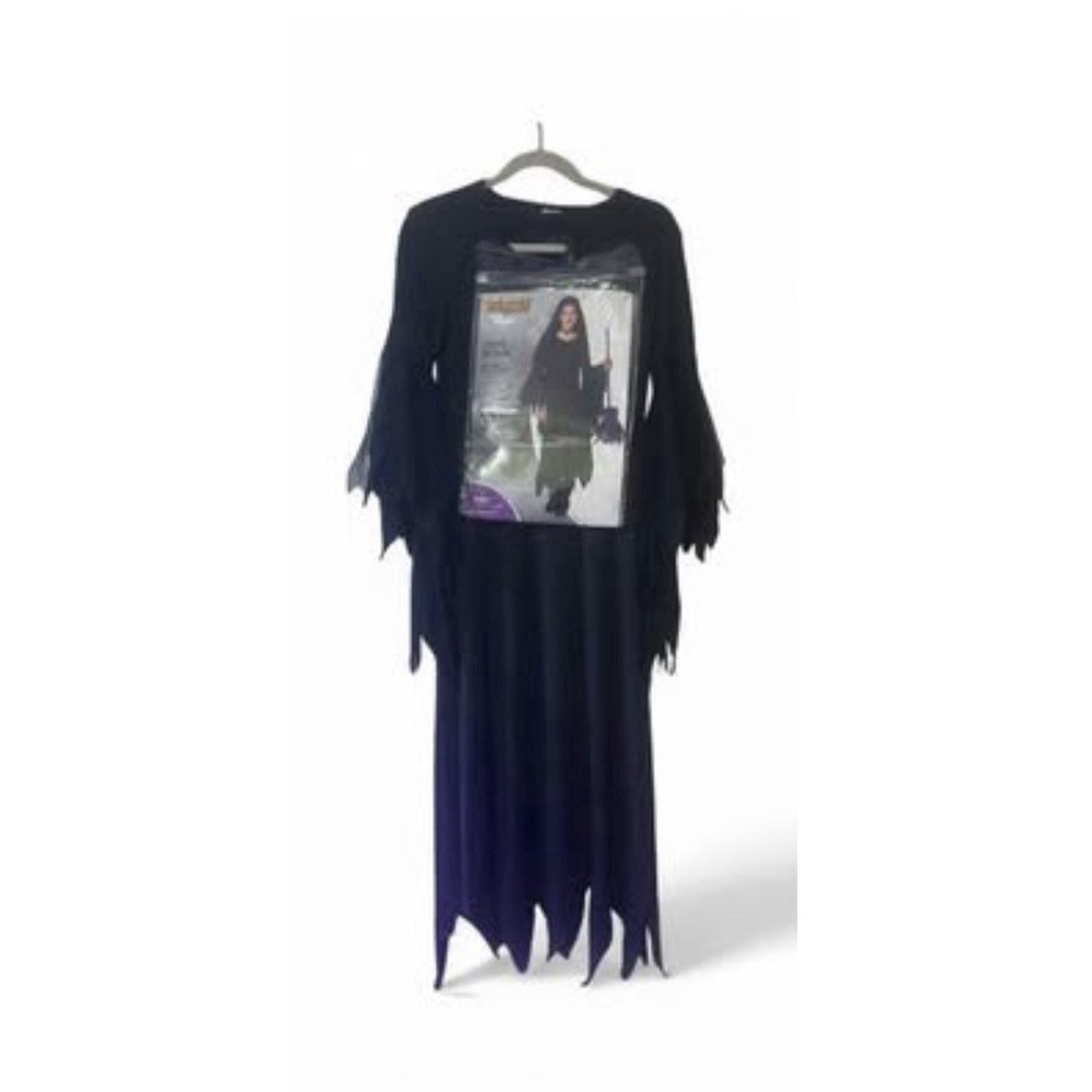 NEW Spirit Halloween Spooky/Stylish Dark Witch Child Costume Dress,Choker 12-14 - Picture 2 of 10